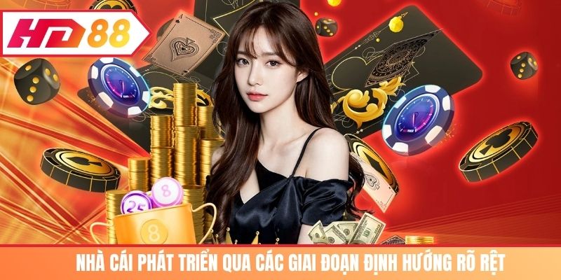 Nhà cái phát triển qua các giai đoạn định hướng rõ rệt